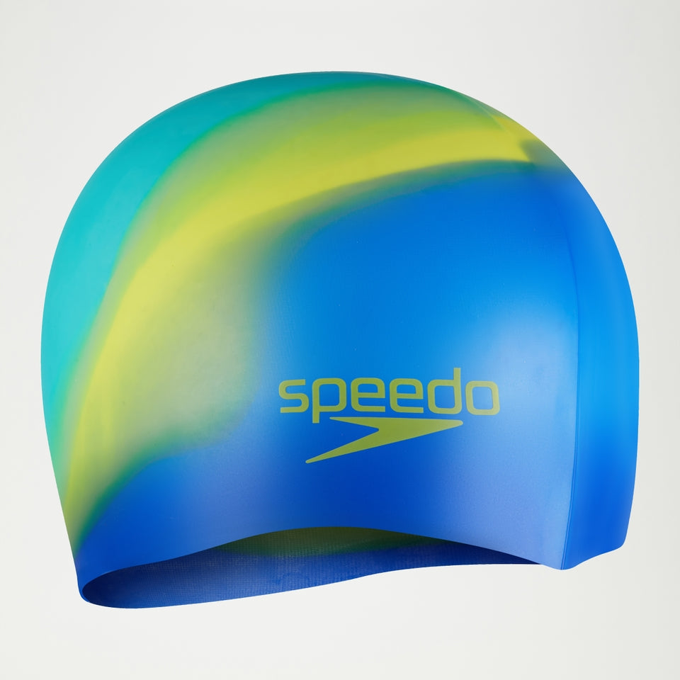 Speedo Junior Silicon Cap Blue/Yellow