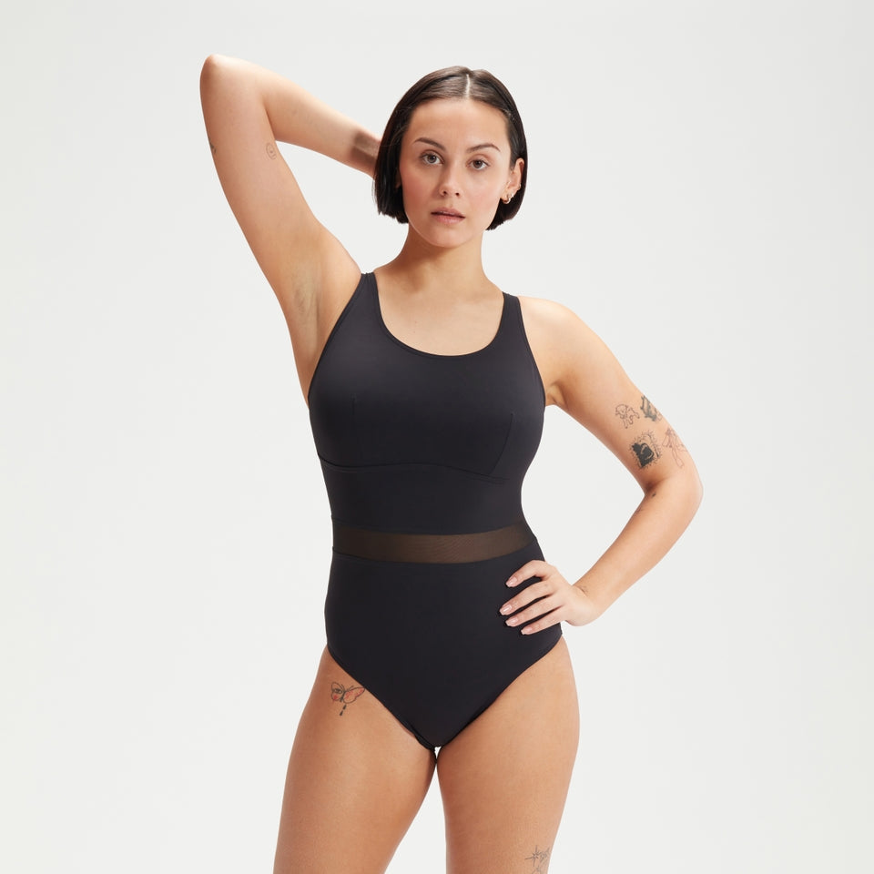 Speedo Shaping LuniaGlow Swimsuit Black