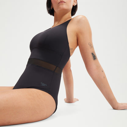 Speedo Shaping LuniaGlow Swimsuit Black