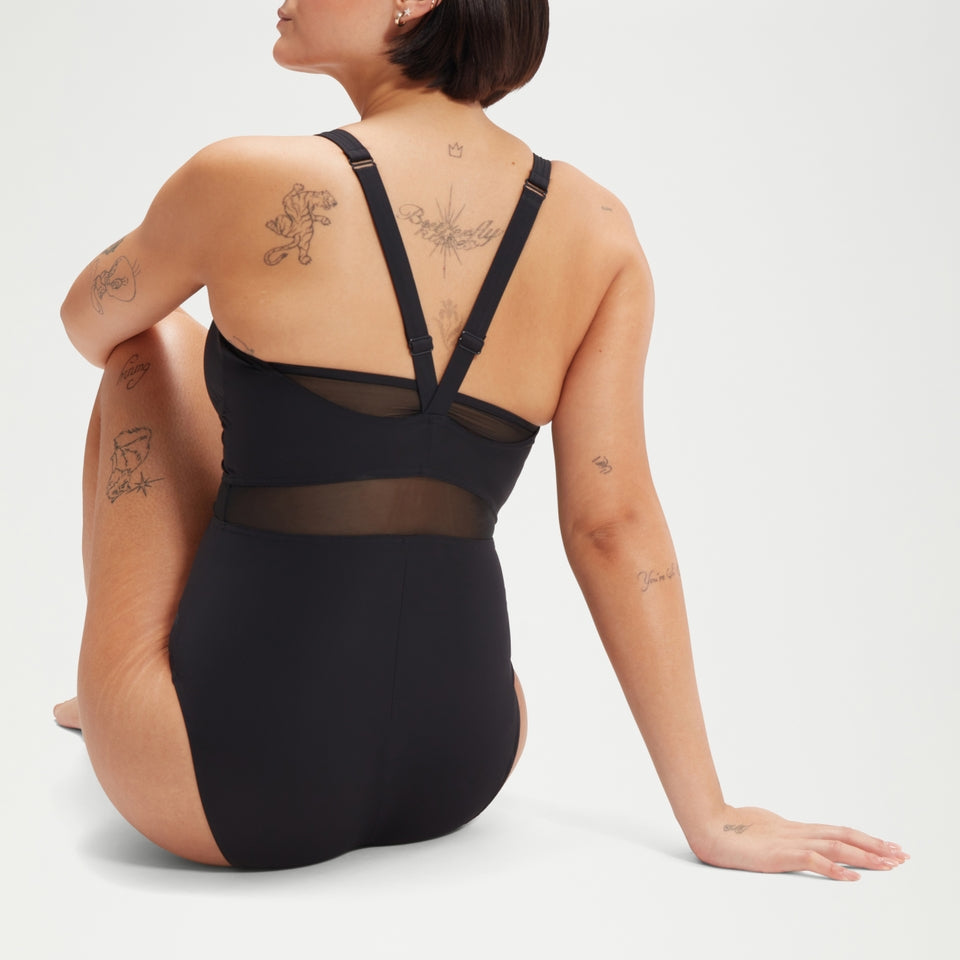 Speedo Shaping LuniaGlow Swimsuit Black
