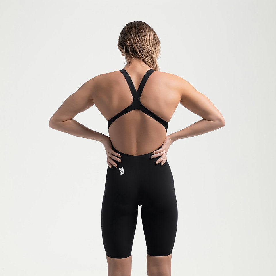 Speedo Fastskin LZR Pure Valor 2.0 Openback Kneeskin Black