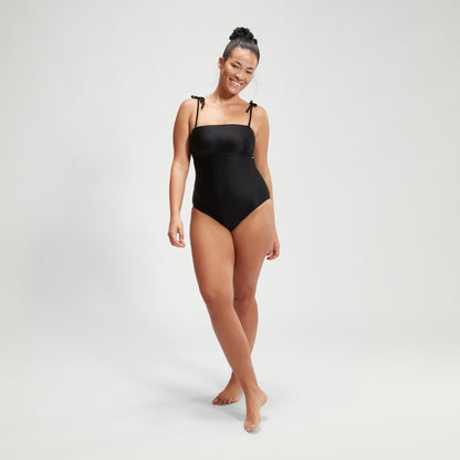 Speedo Shaping Bandeau Swimsuit Black