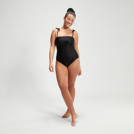 Speedo Shaping Bandeau Swimsuit Black