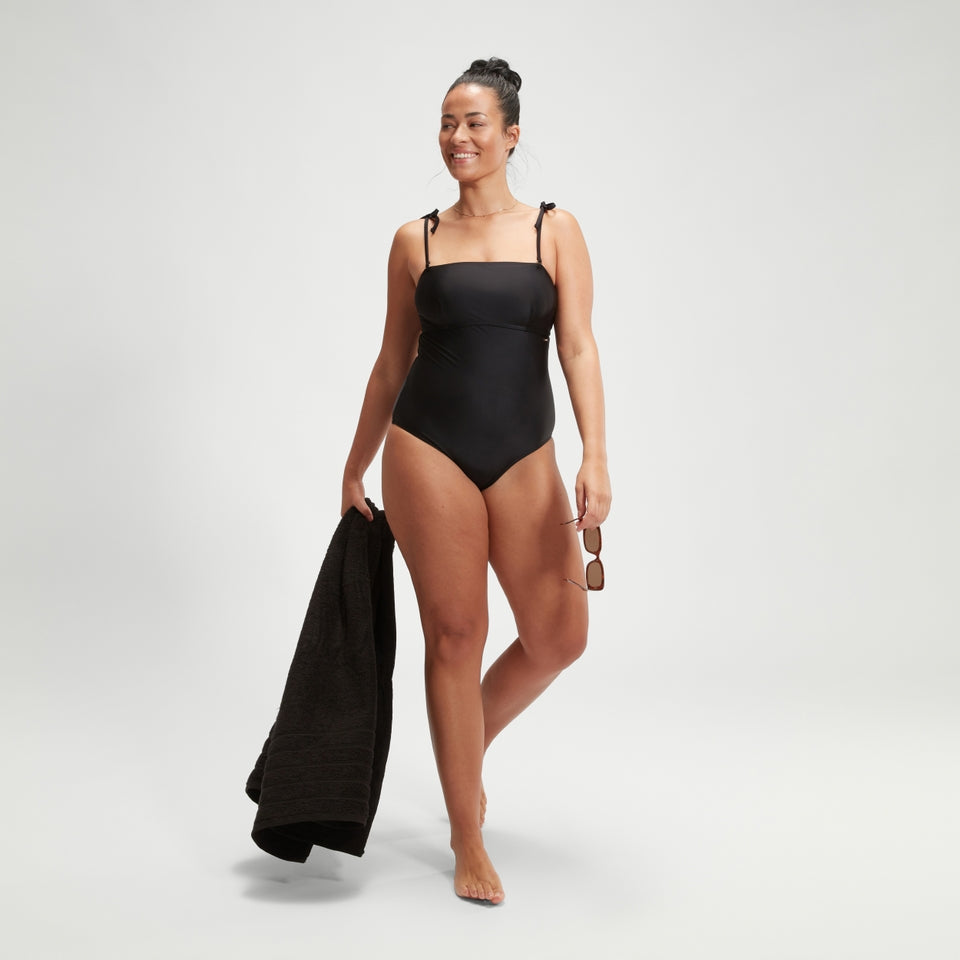 Speedo Shaping Bandeau Swimsuit Black