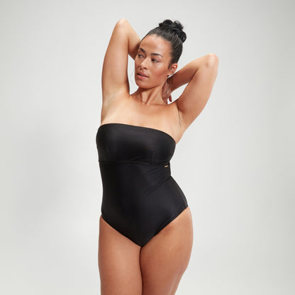 Speedo Shaping Bandeau Swimsuit Black