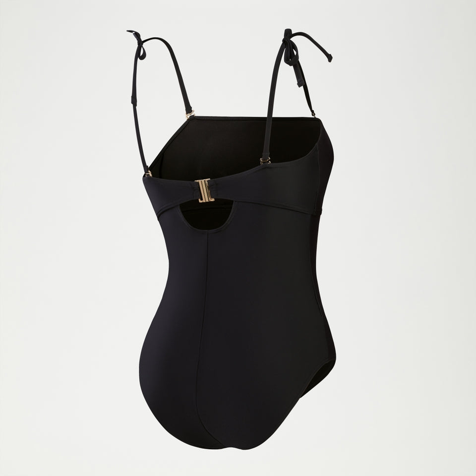 Speedo Shaping Bandeau Swimsuit Black
