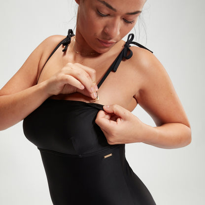 Speedo Shaping Bandeau Swimsuit Black