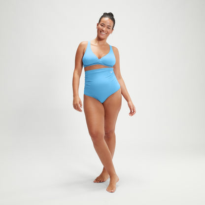 Speedo Maternity High Waisted Bikini Blue