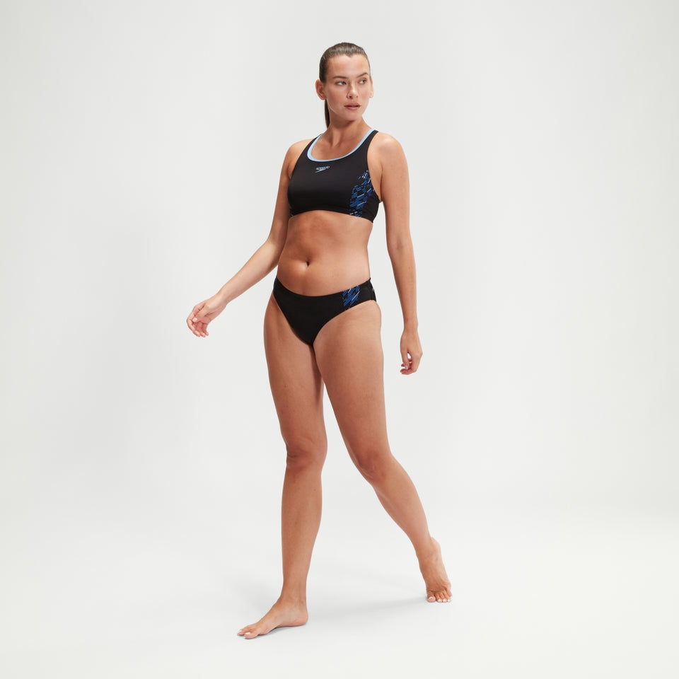 Speedo Placement Bikini Black/Blue