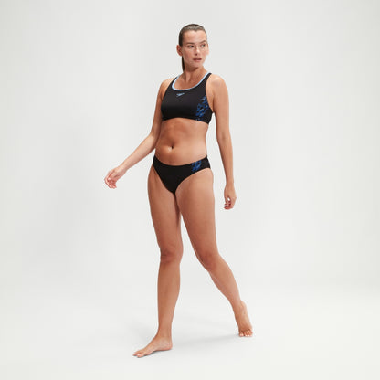 Speedo Placement Bikini Black/Blue