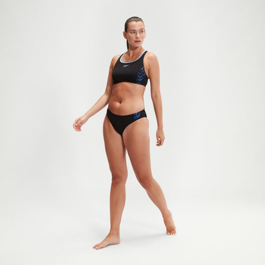 Speedo Placement Bikini Black/Blue