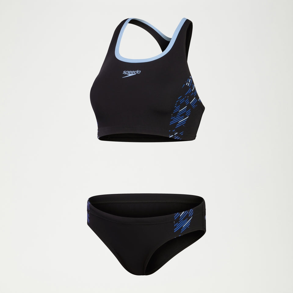 Speedo Placement Bikini Black/Blue