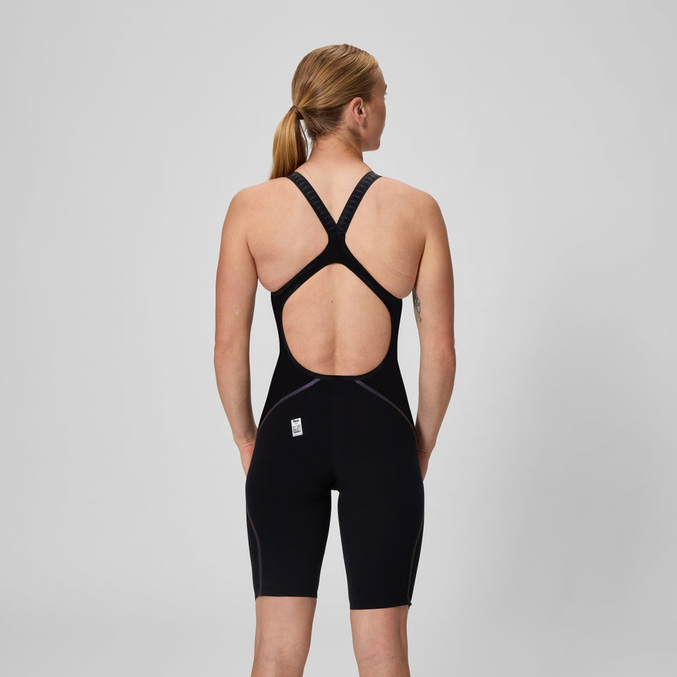 Speedo Fastskin LZR Pure Intent 2.0 Openback Kneeskin Black/Iridescent