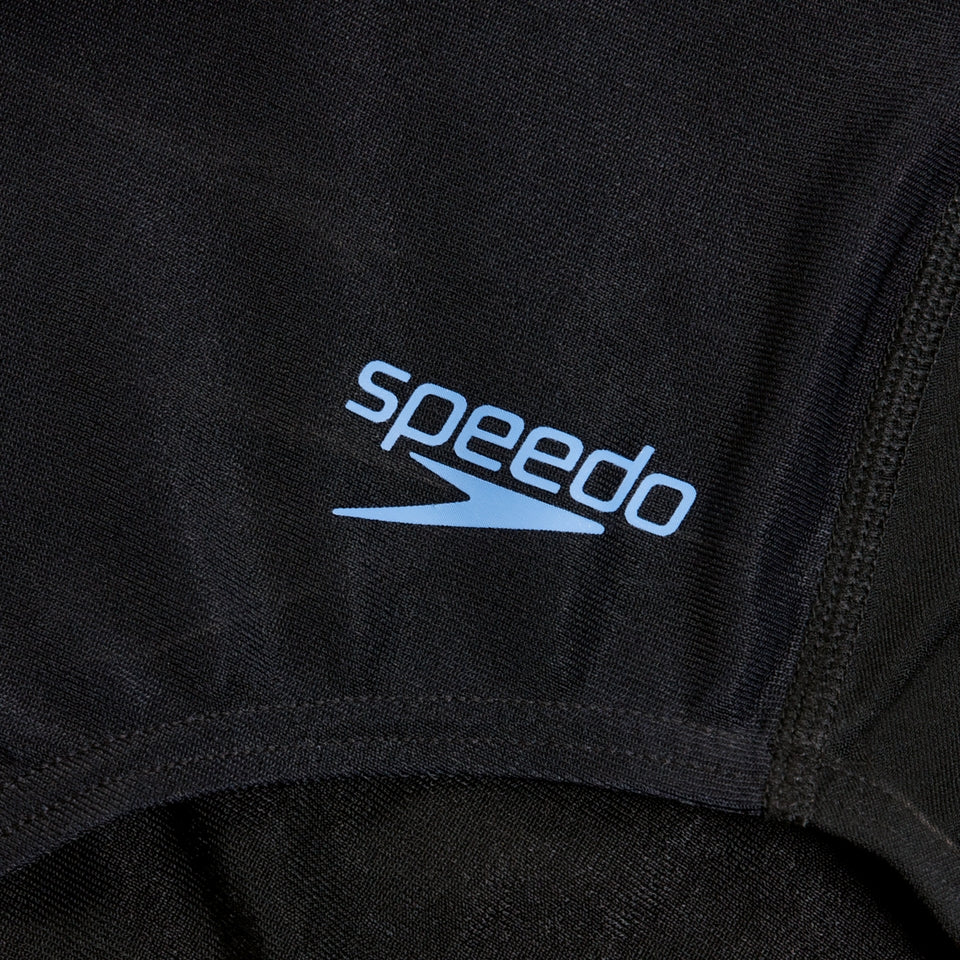 Speedo Digital Printed Medalist Swimsuit Black