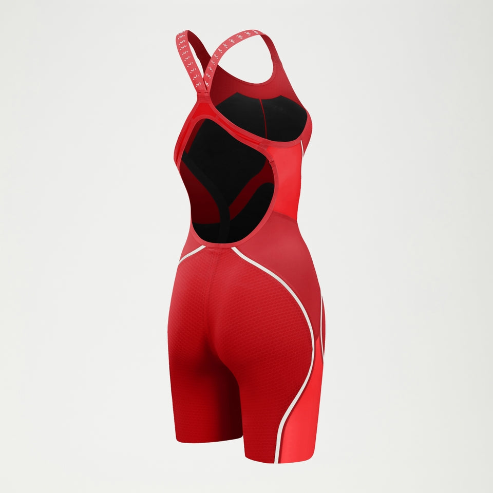 Speedo Fastskin LZR Pure Intent 2.0 Openback Kneeskin Red/White