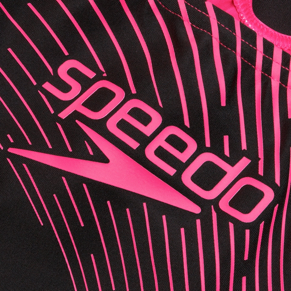 Speedo Medley Logo Swimsuit Black/Pink