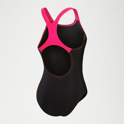 Speedo Medley Logo Swimsuit Black/Pink