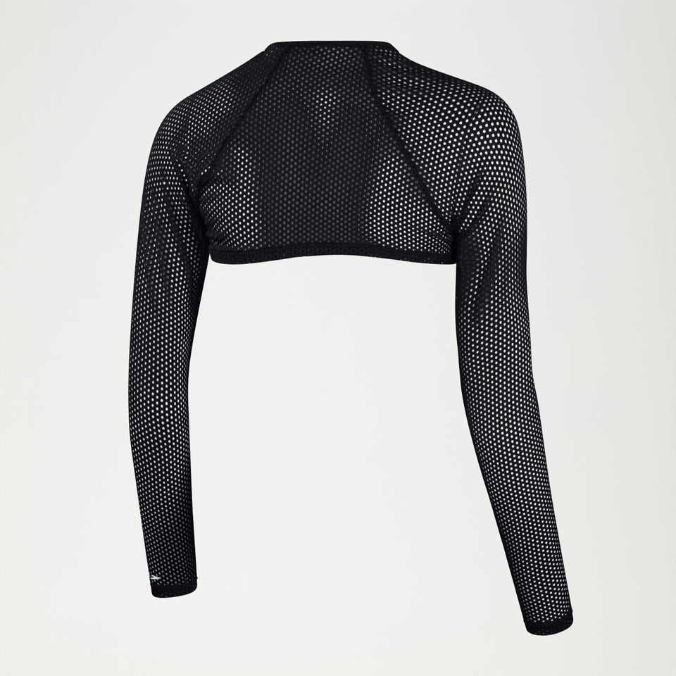 Speedo FLU3NTE Long Sleeve Crop Top Grey