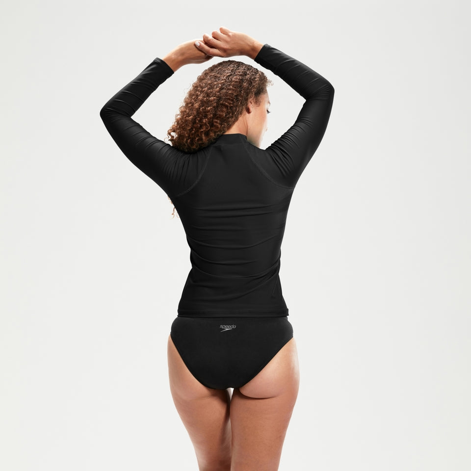 Speedo Long Sleeve Rash Top Black