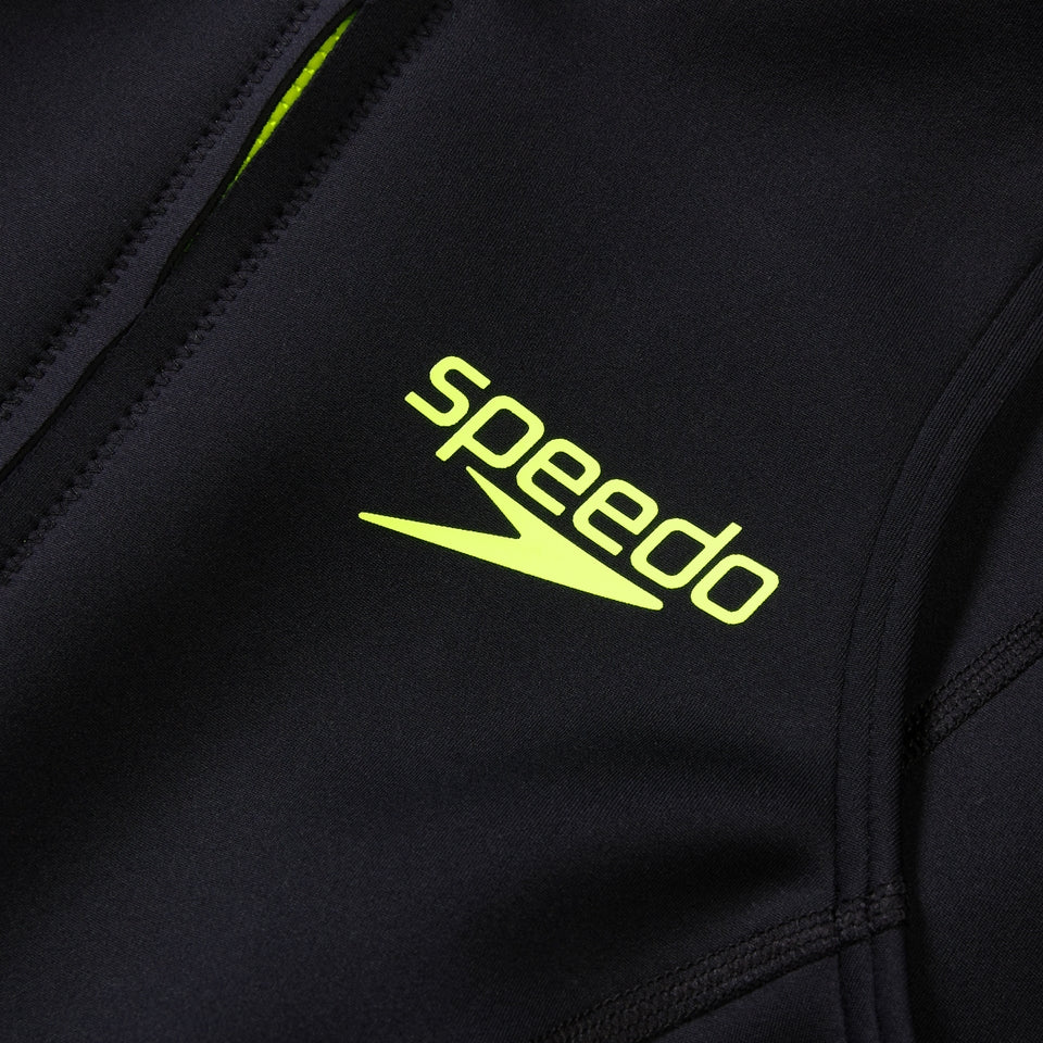 Speedo Sleeveless Thermal Swimsuit Black/Yellow