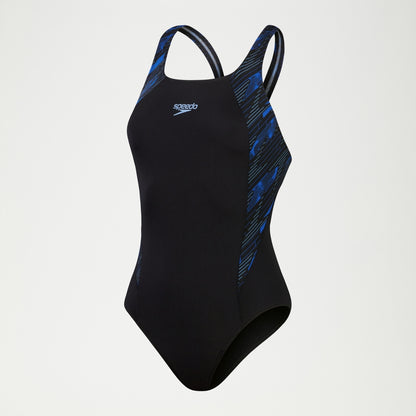 Speedo HyperBoom Muscleback Swimsuit Black/Blue
