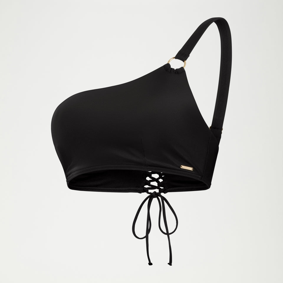 Speedo Shaping Asymmetric Bikini Top Black