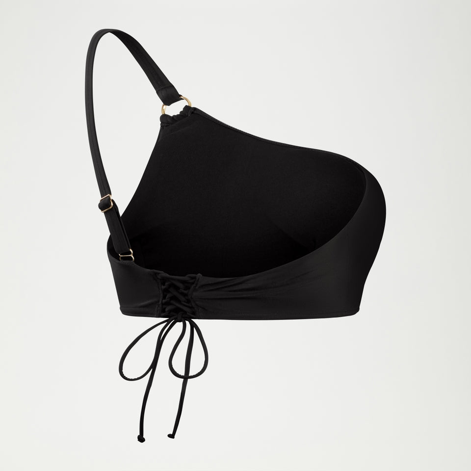 Speedo Shaping Asymmetric Bikini Top Black