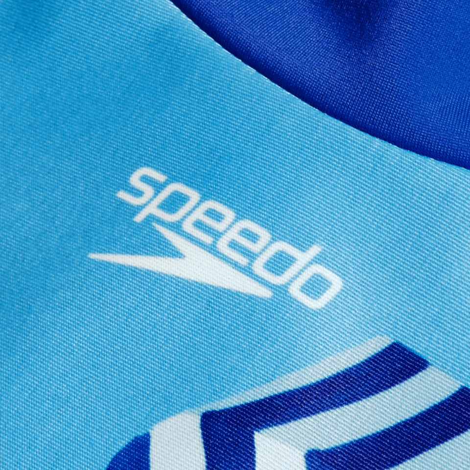 Speedo Girls Digital Long Sleeve Rash Top Pink/Blue