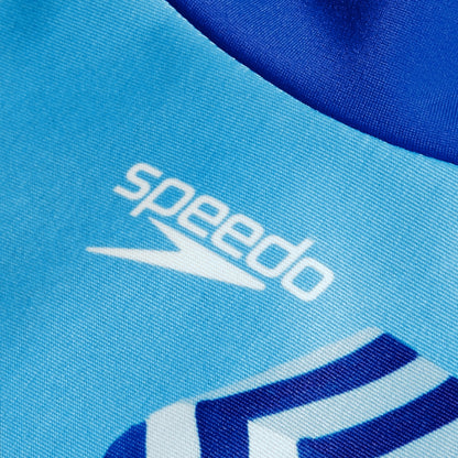 Speedo Girls Digital Long Sleeve Rash Top Pink/Blue