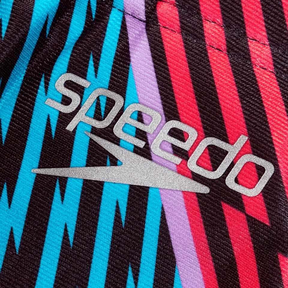 Speedo Club Training Allover Digital Hipster Bikini Bottom Black/White/Red