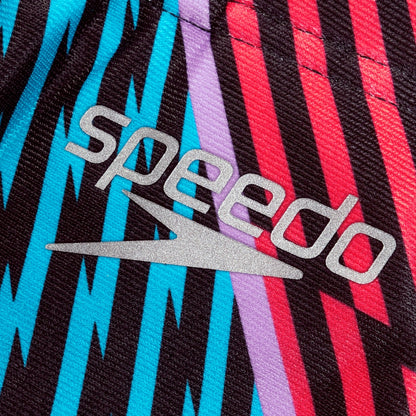 Speedo Club Training Allover Digital Hipster Bikini Bottom Black/White/Red