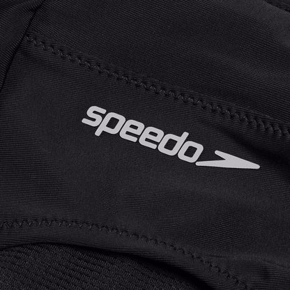 Speedo Solid High Waisted Bikini Bottom Dark Grey