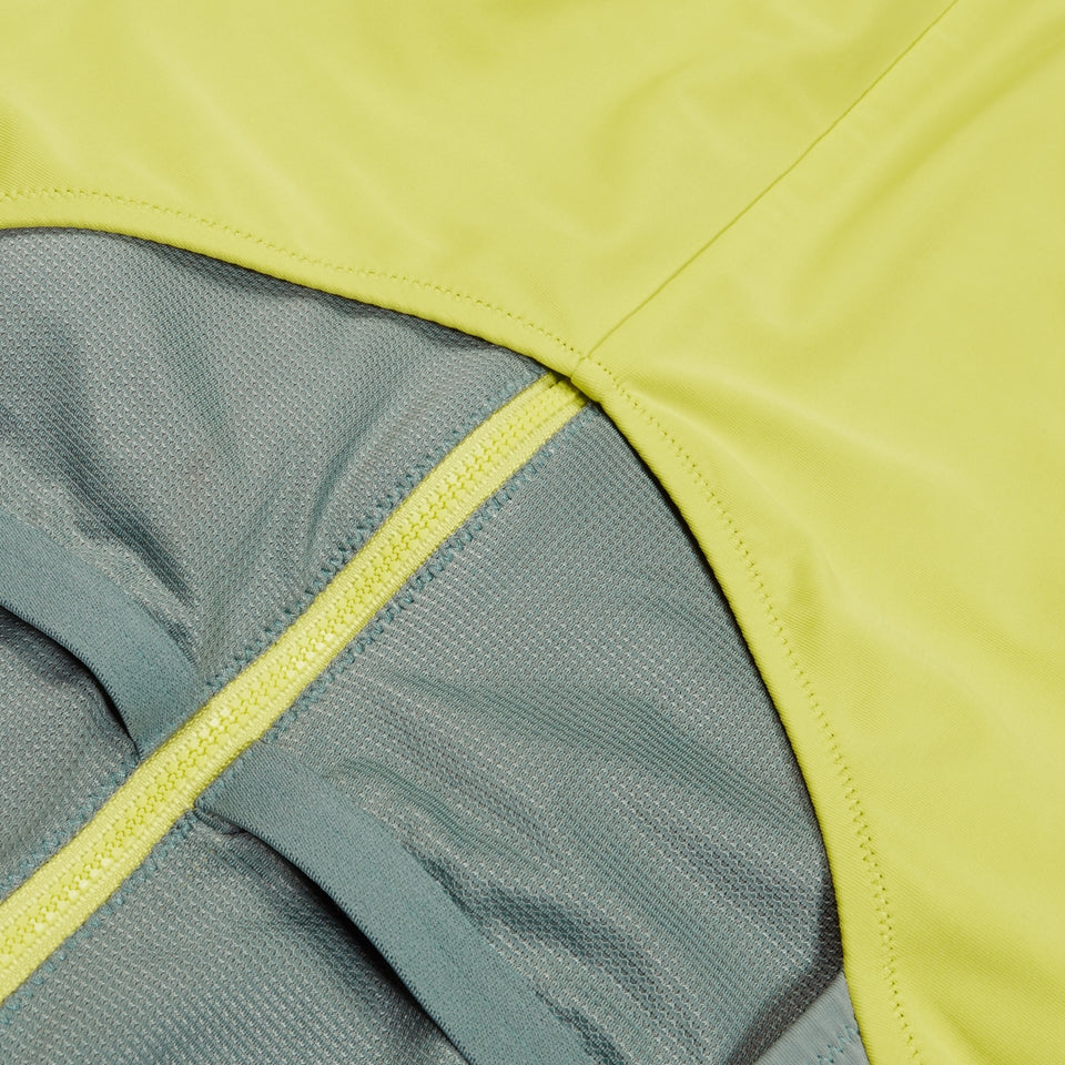 Speedo Long Sleeve Zip Colourblock Swimsuit Green