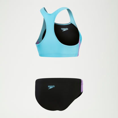 Speedo Colourblock Splice Bikini Black/Purple
