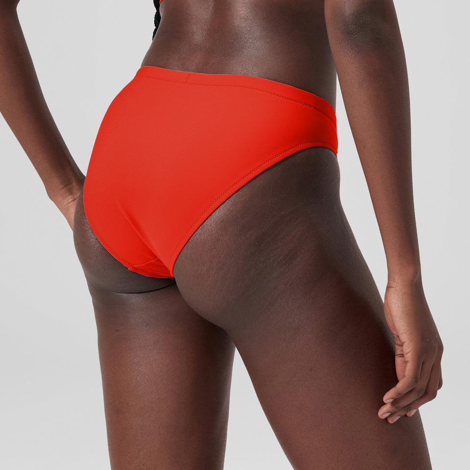 Speedo Solid Classic Bikini Bottom Red