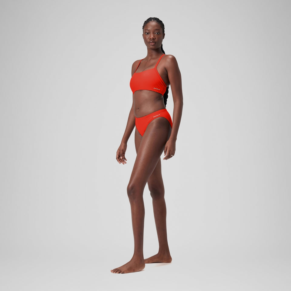 Speedo Solid Classic Bikini Bottom Red