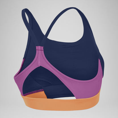 Speedo Colourblock Bikini Top Blue