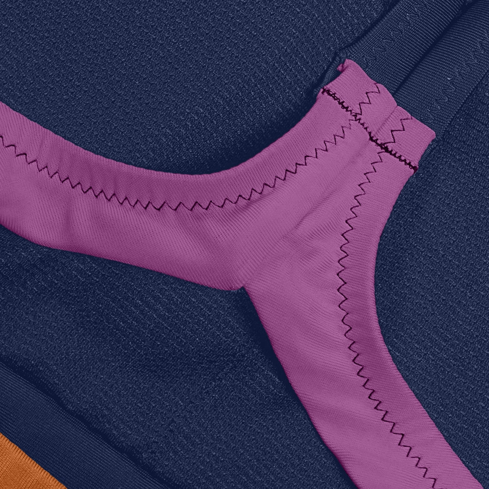 Speedo Colourblock Bikini Top Blue
