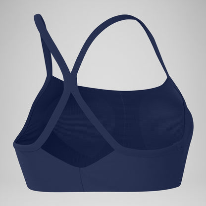 Speedo Solid Racerback Bikini Top Blue