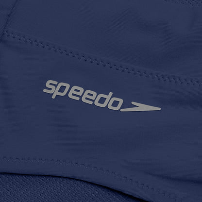 Speedo Solid Hi Waist Bottom Blue