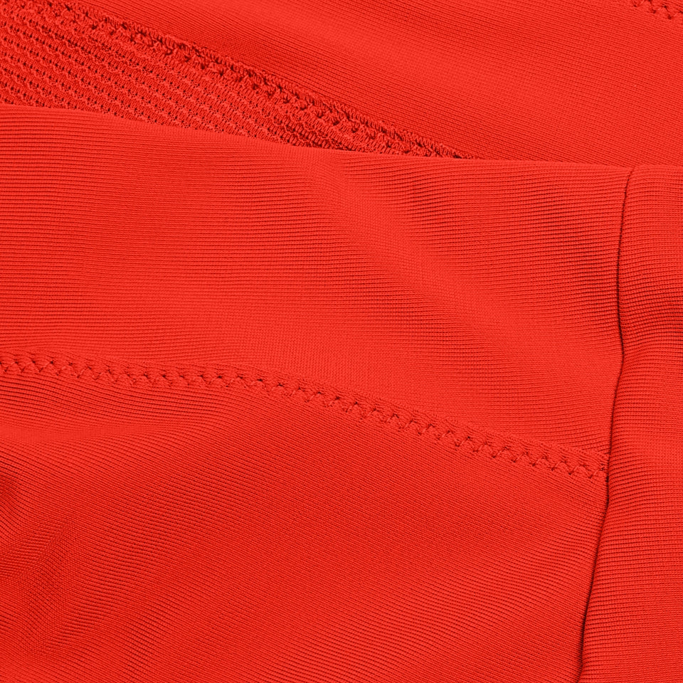 Speedo Solid Hi Waist Bottom Red