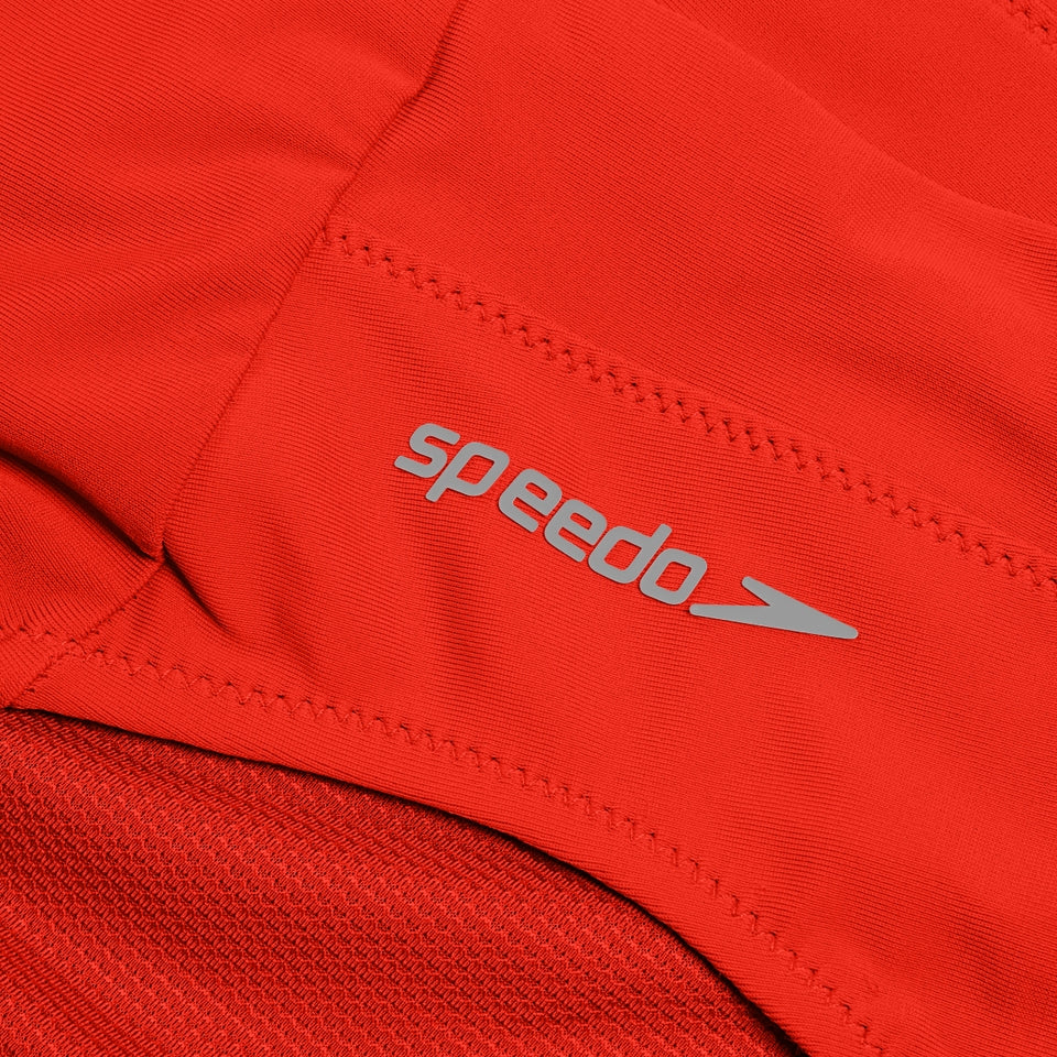 Speedo Solid Hi Waist Bottom Red