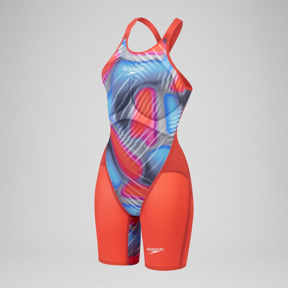 Speedo Fastskin LZR Pure Valor 2.0 Openback Kneeskin Red/Blue