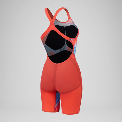 Speedo Fastskin LZR Pure Valor 2.0 Openback Kneeskin Red/Blue