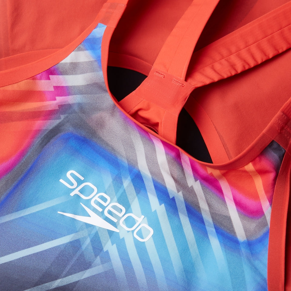 Speedo Fastskin LZR Pure Valor 2.0 Openback Kneeskin Red/Blue