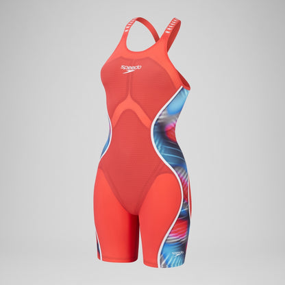 Speedo Fastskin LZR Pure Intent 2.0 Openback Kneeskin Red/Blue