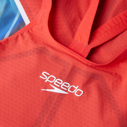 Speedo Fastskin LZR Pure Intent 2.0 Openback Kneeskin Red/Blue