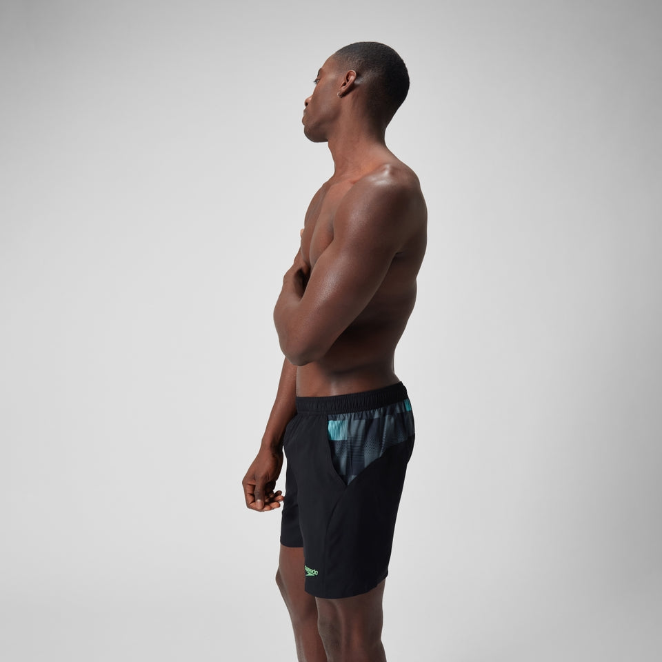 Speedo Xpress Lite Panel 16" Swim Shorts Black/Grey