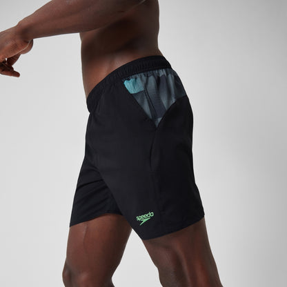 Speedo Xpress Lite Panel 16" Swim Shorts Black/Grey