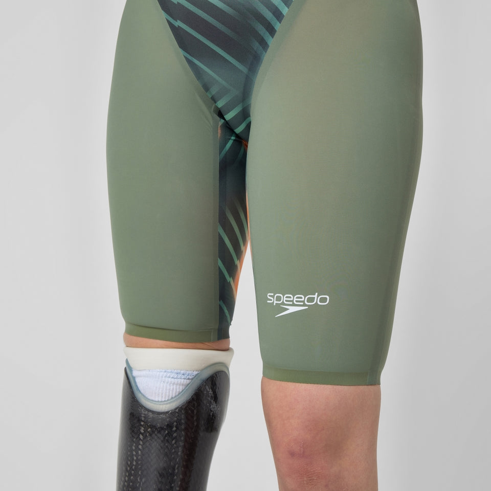 Speedo Fastskin LZR Pure Valor 2.0 Openback Kneeskin Green/Orange